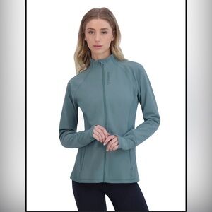 NWT Reebok Athleisure Sea Green Lightweight Full-Zip Active Jacket
